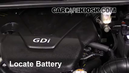 2013 Kia Rio LX 1.6L 4 Cyl. Sedan Battery Replace
